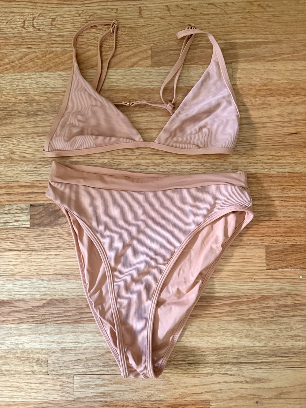 L*Space Ribbed Nude Swim Suit